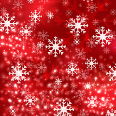 Fototapeta na wymiar Red Christmas background in elegant style