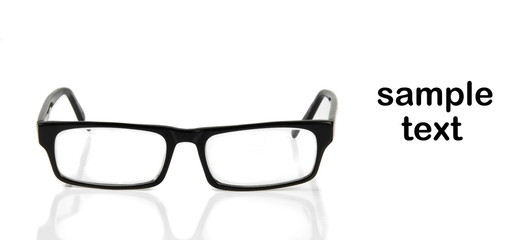 glasses on white