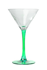 Empty martini glass