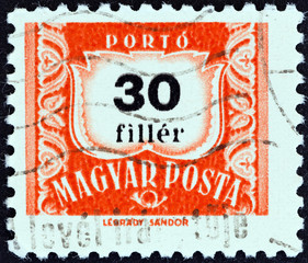 Numeric value stamp (Hungary 1958)