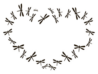 Heart of dragonflies