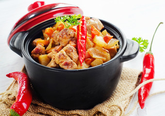 Vegetable and meat stew