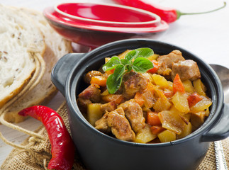 Vegetable and meat stew