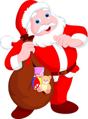 christmas and new year with santa claus