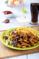 Gyros on a plate