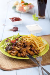 Gyros on a plate