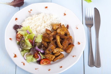 Gyros on a plate