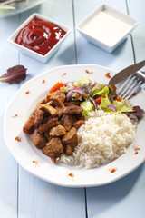 Gyros on a plate
