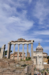 Fototapeta na wymiar Rome, The Roman Forum, Italy, Europe