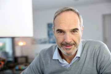 Portrait of handsome mature man