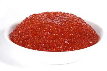 Fresh red caviar