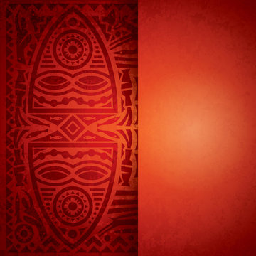 African art background for cover design.