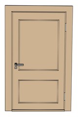cartoon image of door