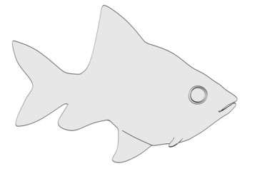 cartoon image of aquarium fish