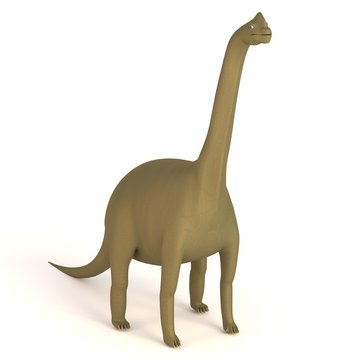 realistic 3d render of brachiosaurus