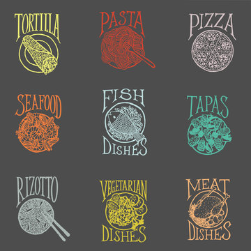 MENU ICON - Dishes blackboard