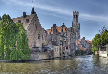 Canal in Bruges, Belgium