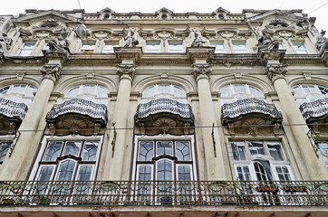 Facade of an old building