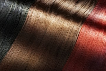 Shiny hair color - obrazy, fototapety, plakaty