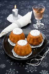 sweet cake Rum Baba