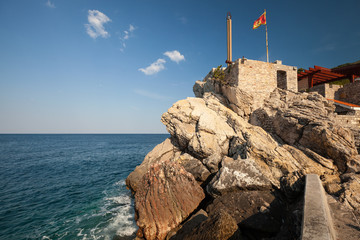 Castello, coastal Venetian fortress in Petrovac, Montenegro