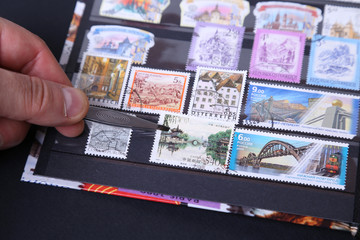 Fototapeta na wymiar postage stamps