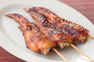 Grilled chicken wings