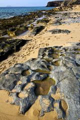 in lanzarote spain  rock stone sky cl e