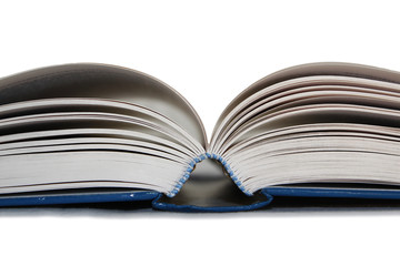 Isolated open book