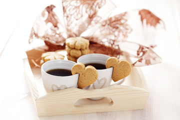 coffee with cookie