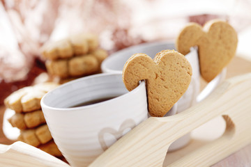 coffee with cookie