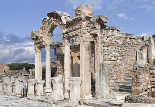 The temple of Hadrian, Ephesos, Turkey