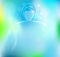 Dental symbol. Dental visits and brushing concept