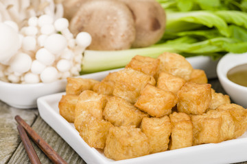 Tofu Puffs - Deep fried tofu.