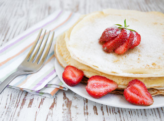 stawberry pancakes