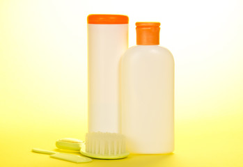 Hairbrush and cosmetics for newborns