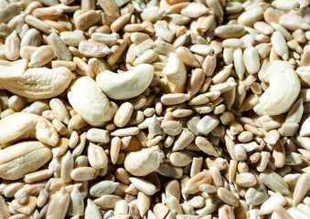 nuts and seeds macro