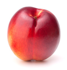 Nectarine fruit isolated on white background cutout