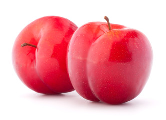 Sweet plum isolated on white background cutout