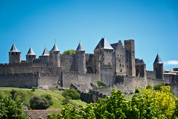 medieval city of Carcassonne, Languedoc Roussillon, France