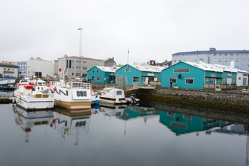 Fototapeta na wymiar Port of Reykjavik