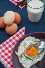 Organic breakfast with natural food