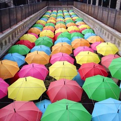 Umbrella decoration in DPAC