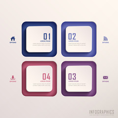 abstract 3d tag infographics