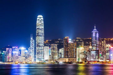 Obraz na płótnie Canvas Hong Kong Skyline at night