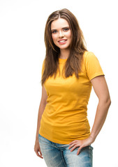 Obraz premium young woman isolated portrait