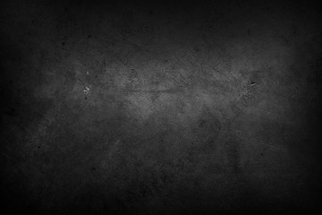 Black dark textured concrete wall background