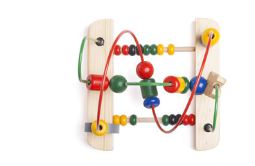 Top view wooden toy