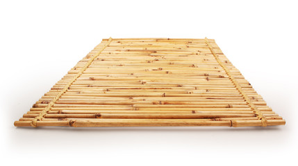 Close up of bamboo white background with clipping path