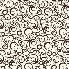 Floral pattern on sepia background.